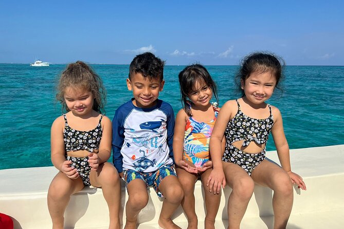 Avoid the crowd book your Private Stingraycity Charter today - Stingray City Sandbar in three feet of water