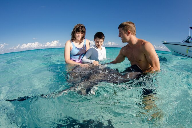 Private boat charter in Grand Cayman - Starfish Point for a slower water stop
