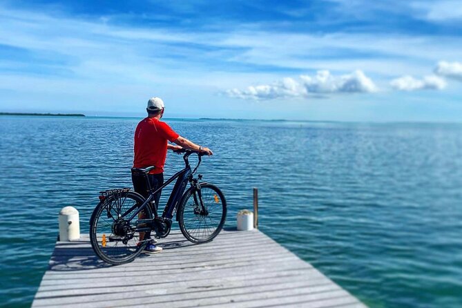 Small Group E-Bike Grand Cayman Ecological Half-Day Tour - West Bay Dock, local food, and the Kittiwake site